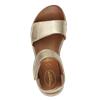 Jana Tessa Double Velcro Platform Sandal - Light Gold